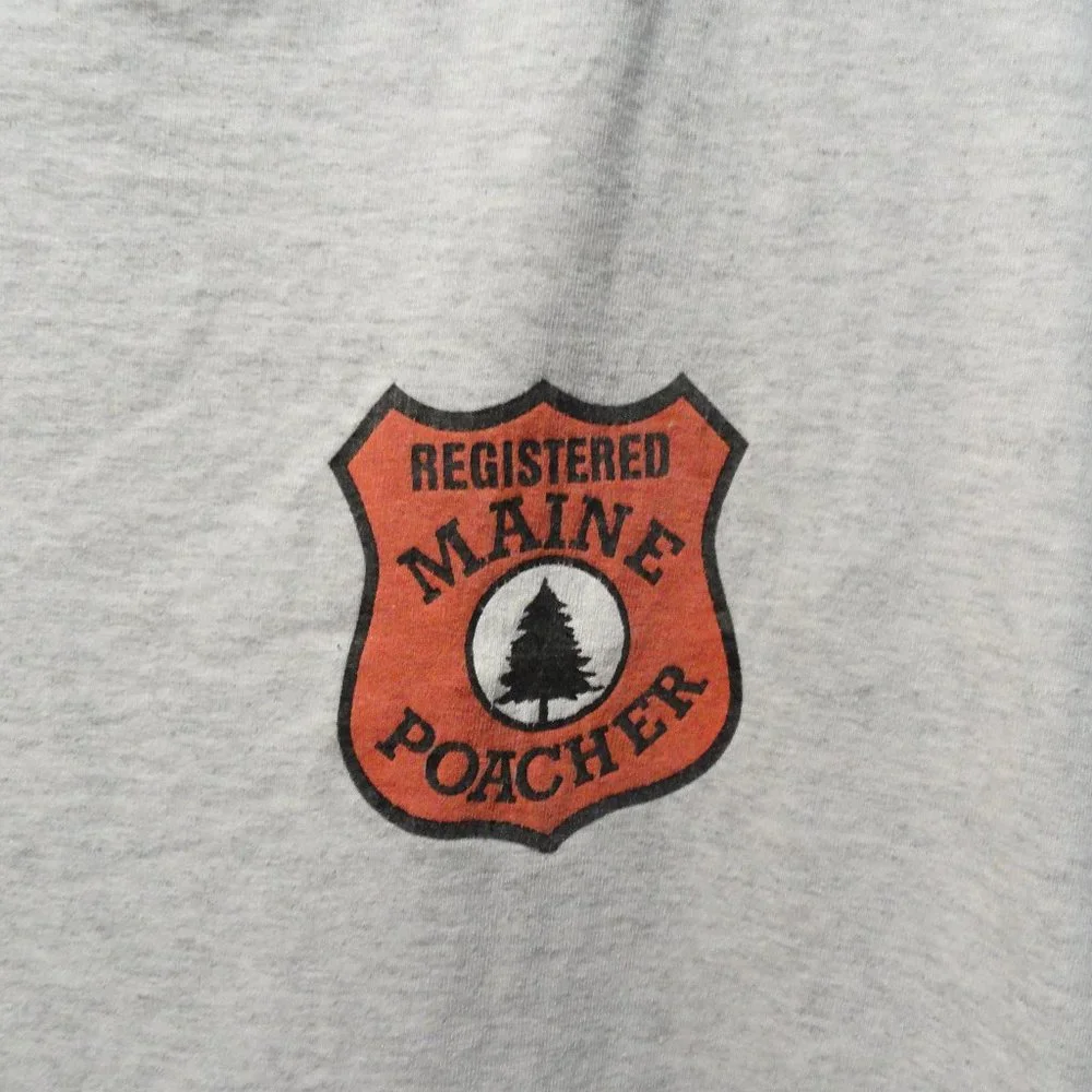 Maine Poacher State patch iron on T~Gently worn~Maine Hunter - Picture 2 of 4
